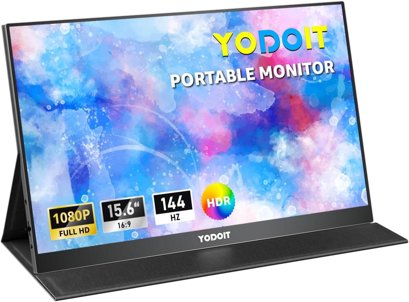 Portable Monitor 1920×1080 FHD Monitor Screen IPS Display with USB Type C Built-in Speakers Eye Care Monitor for PC, Laptop, MacBook, Xbox, PS 3/4/5, Switch and TV