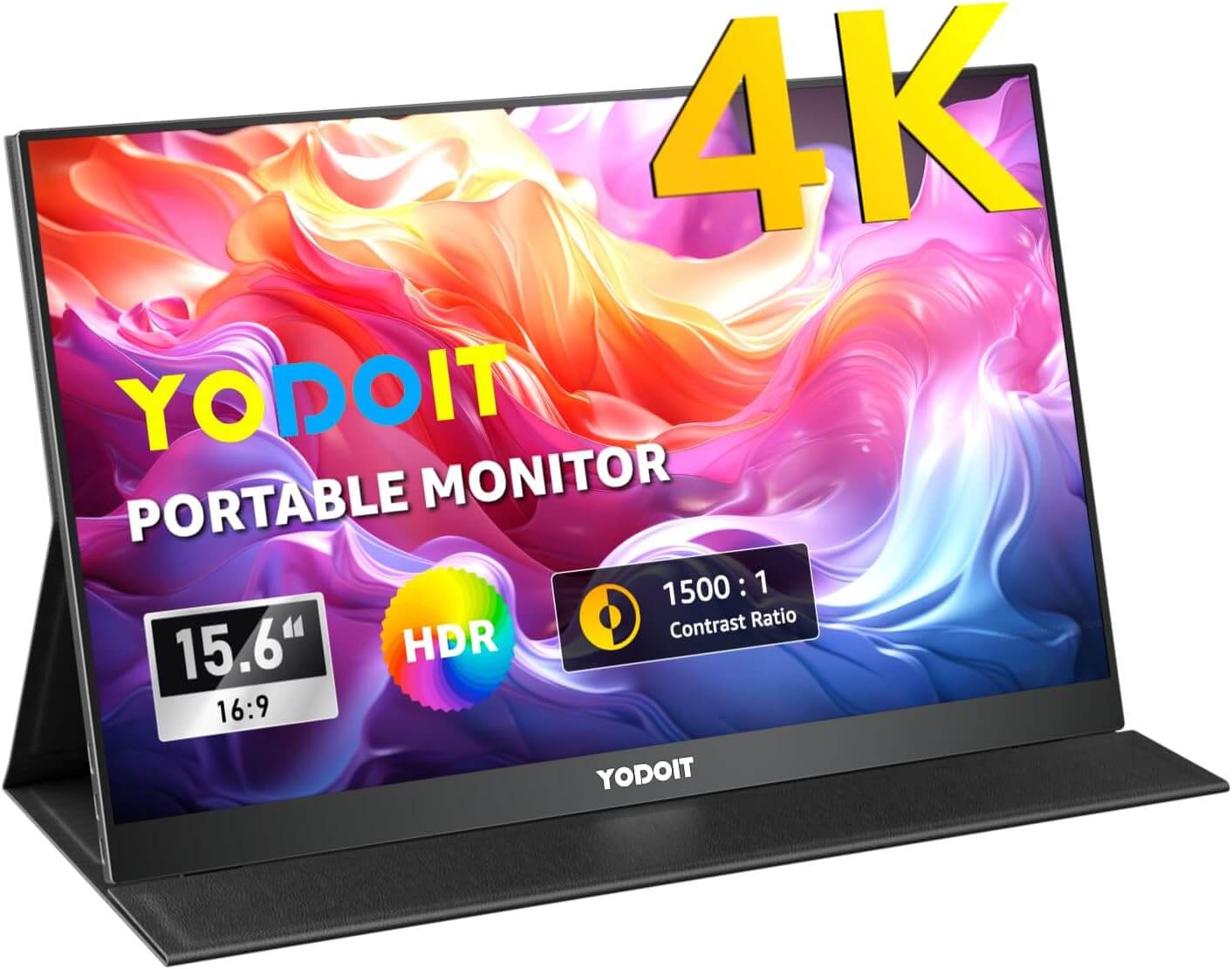 Portable Monitor 1920×1080 FHD Monitor Screen IPS Display with USB Type C Built-in Speakers Eye Care Monitor for PC, Laptop, MacBook, Xbox, PS 3/4/5, Switch and TV
