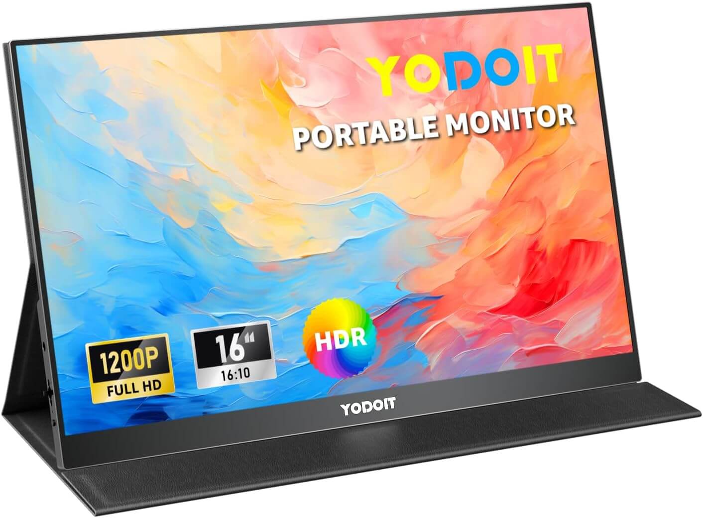 Portable Monitor 1920×1080 FHD Monitor Screen IPS Display with USB Type C Built-in Speakers Eye Care Monitor for PC, Laptop, MacBook, Xbox, PS 3/4/5, Switch and TV