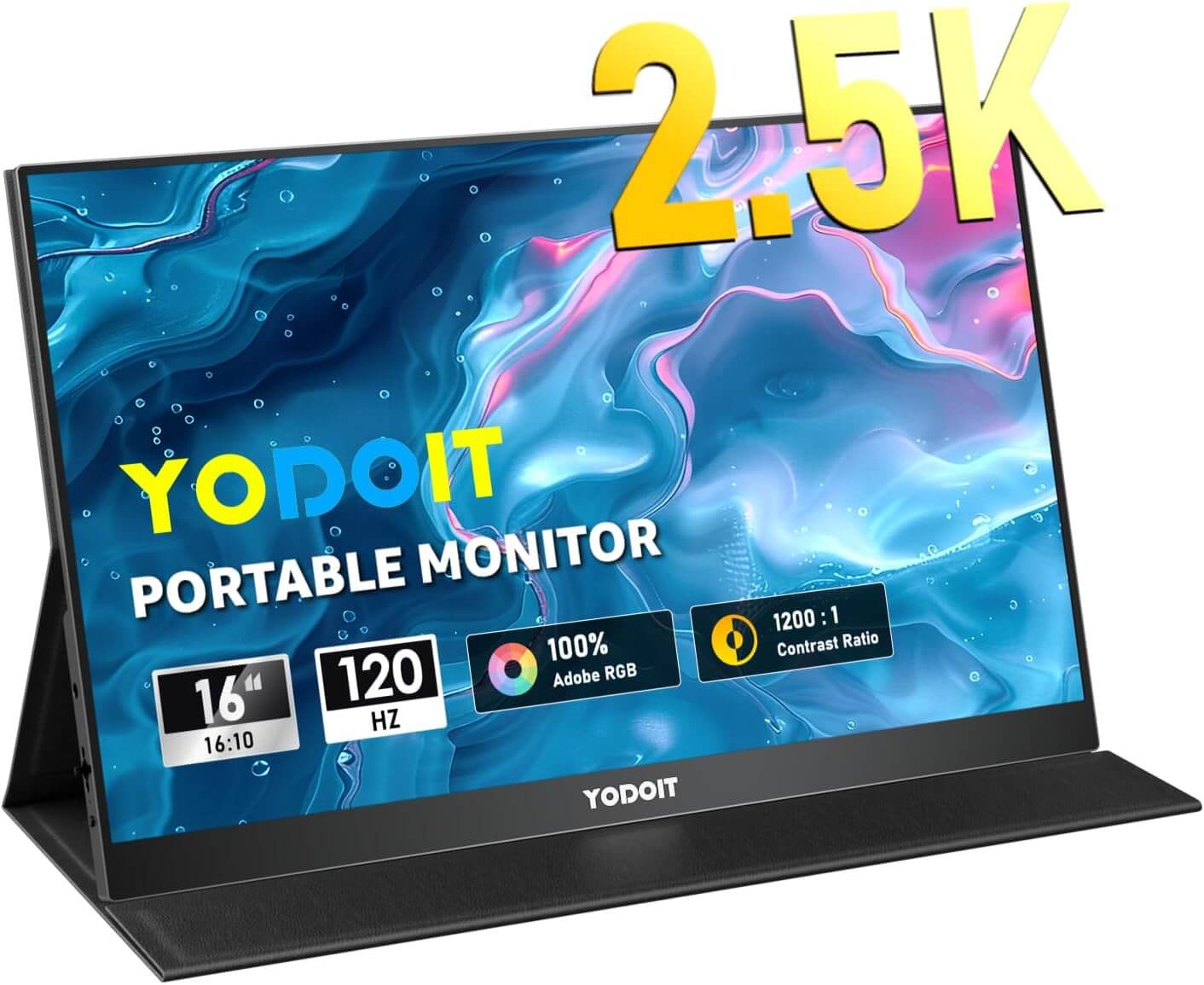 Portable Monitor 1920×1080 FHD Monitor Screen IPS Display with USB Type C Built-in Speakers Eye Care Monitor for PC, Laptop, MacBook, Xbox, PS 3/4/5, Switch and TV