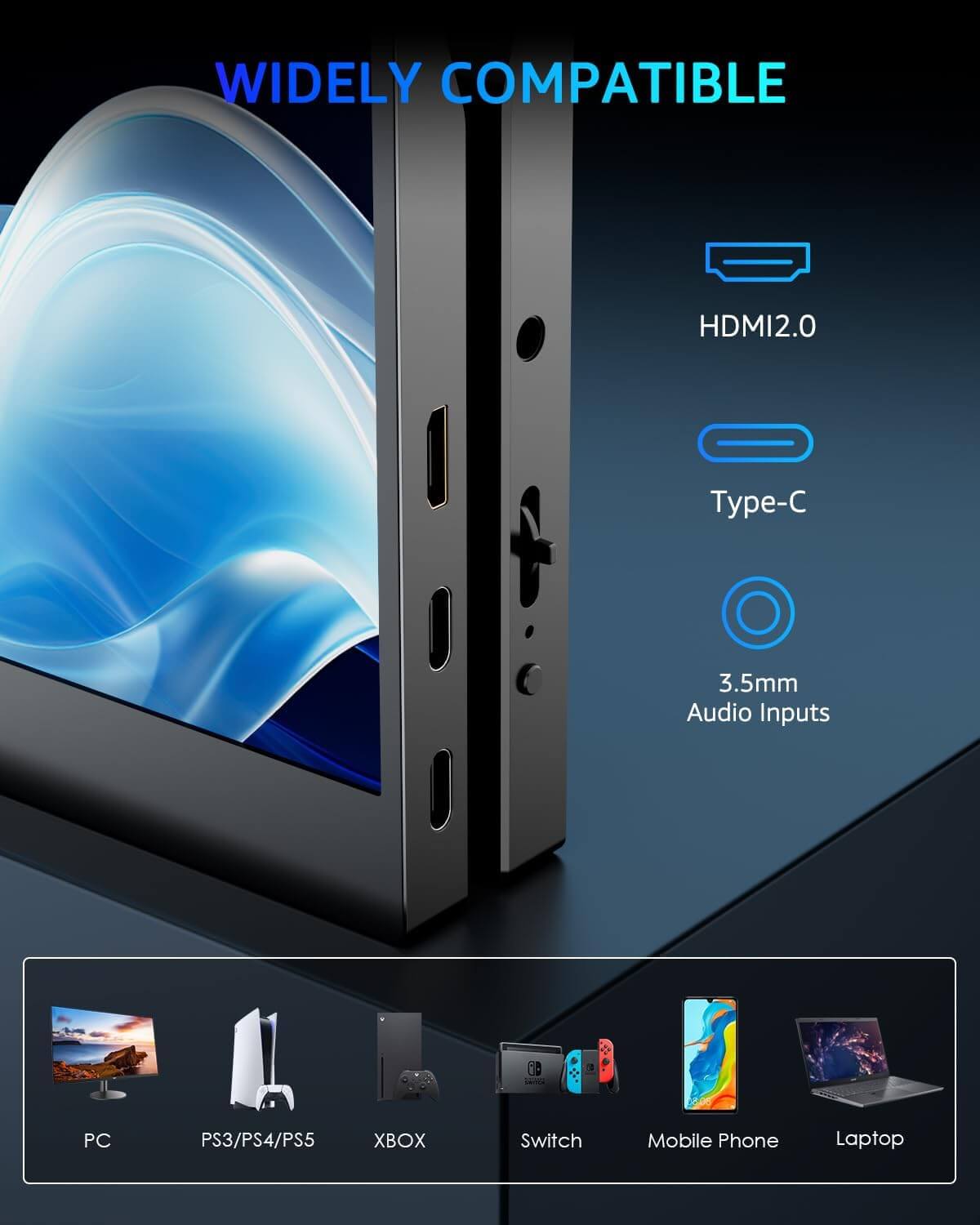 YODOIT 144 Hz Portable Monitor | 15.6” FHD 1080P