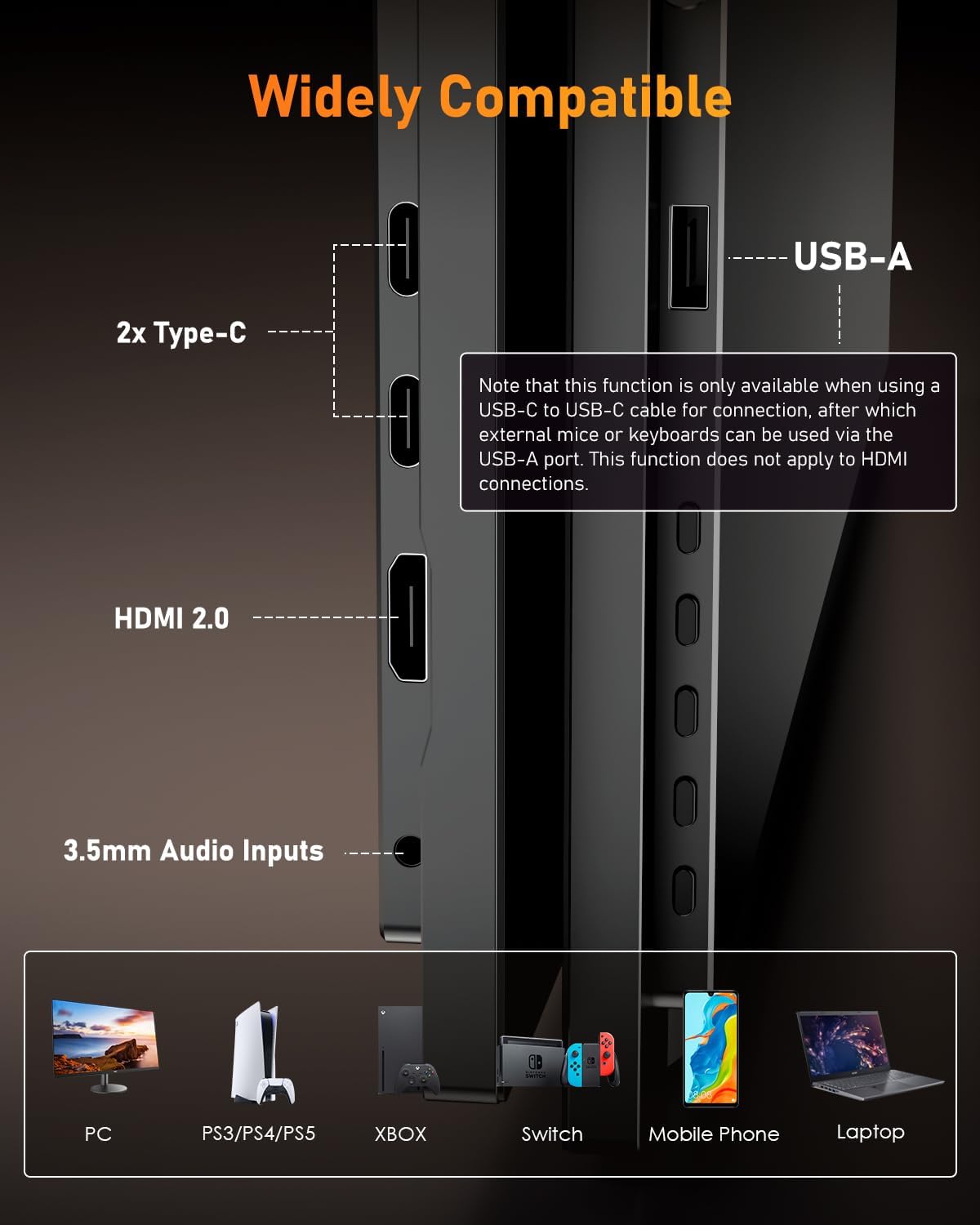 YODOIT Portable Monitor | 18.5” FHD 1080P 100Hz