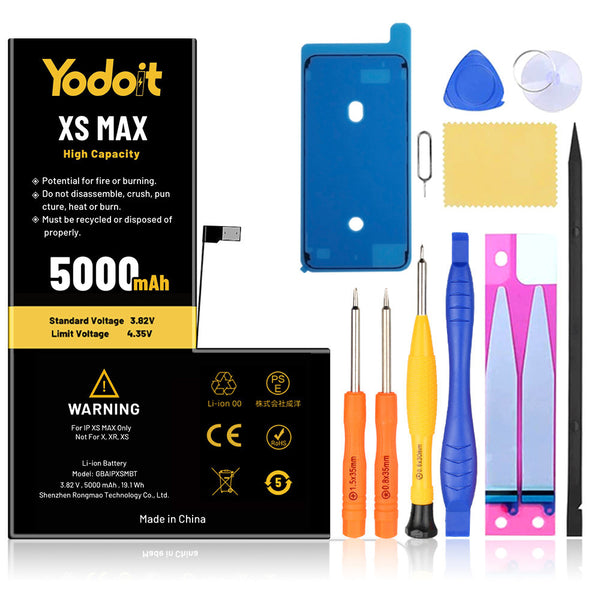 Remplacement de la batterie pour iPhone XS Max 4500mAh haute capacité Yodoit