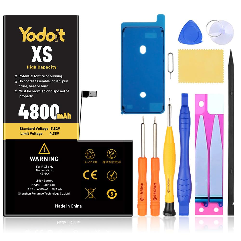 Remplacement de la batterie pour iPhone XS 3000mAh haute capacité Yodoit
