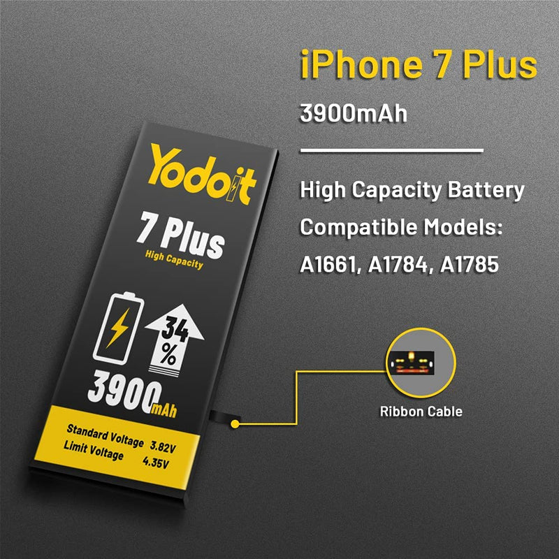 Battery Replacement For Apple iPhone 7 Plus Li-ion 3900mAh Premium High Capacity - Yodoit