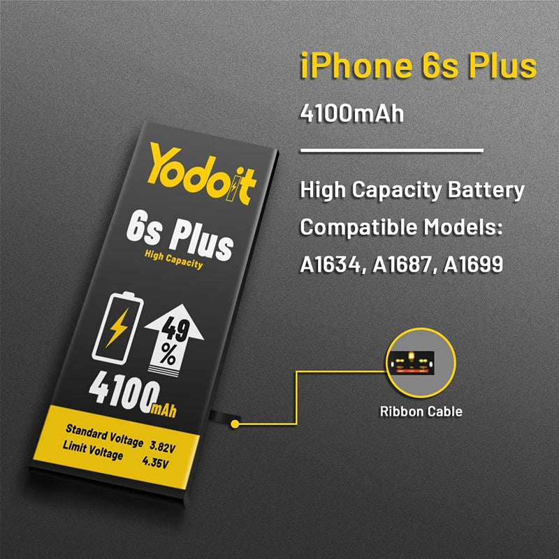 Battery Replacement For Apple iPhone 6S Plus Li-ion 4100mAh Premium High Capacity - Yodoit