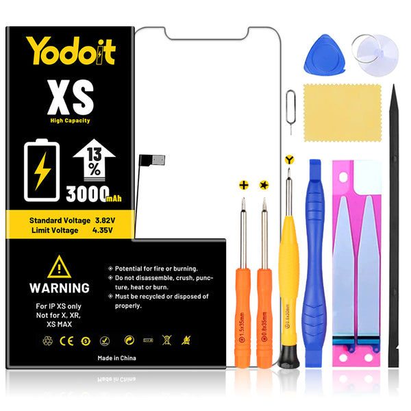 Yodoit Batterie pour iPhone XS 3000mAh Haute Capacité - Yodoit