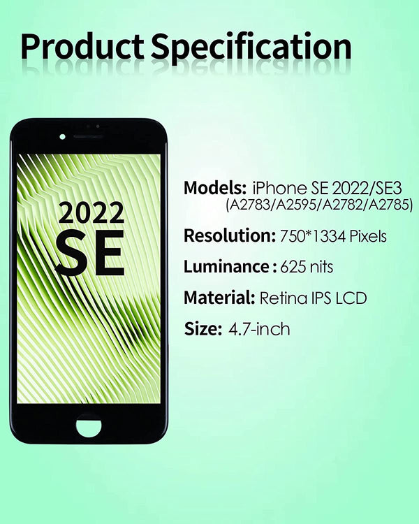 iPhone SE 2022/SE3 Display-Ersatzdisplaybaugruppe