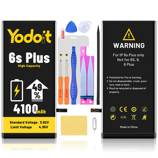 Battery Replacement For Apple iPhone 6S Plus Li-ion 4100mAh Premium High Capacity - Yodoit