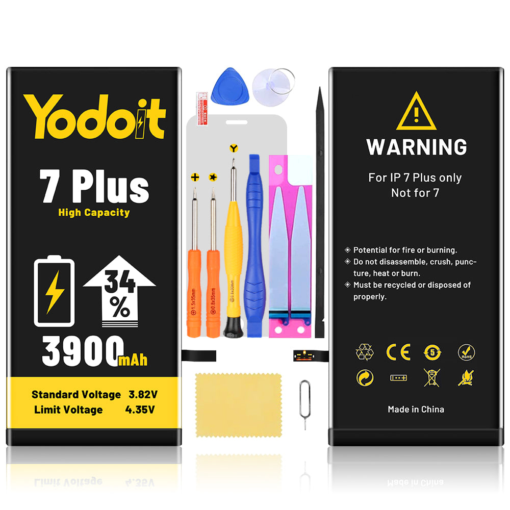 Battery Replacement For Apple iPhone 7 Plus Li-ion 3900mAh Premium High Capacity - Yodoit