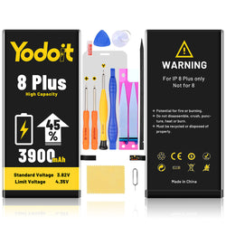 Battery Replacement For Apple iPhone 8 Plus Li-ion 3900mAh Premium High Capacity - Yodoit