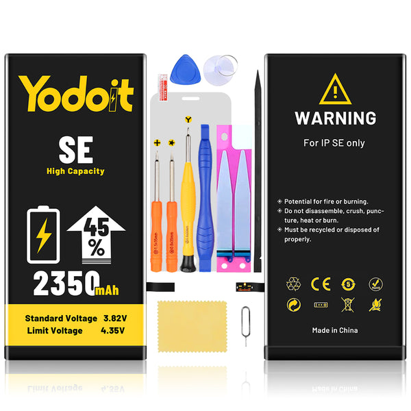 Battery Replacement For Apple iPhone SE 2016 2350mAh Premium High Capacity - Yodoit